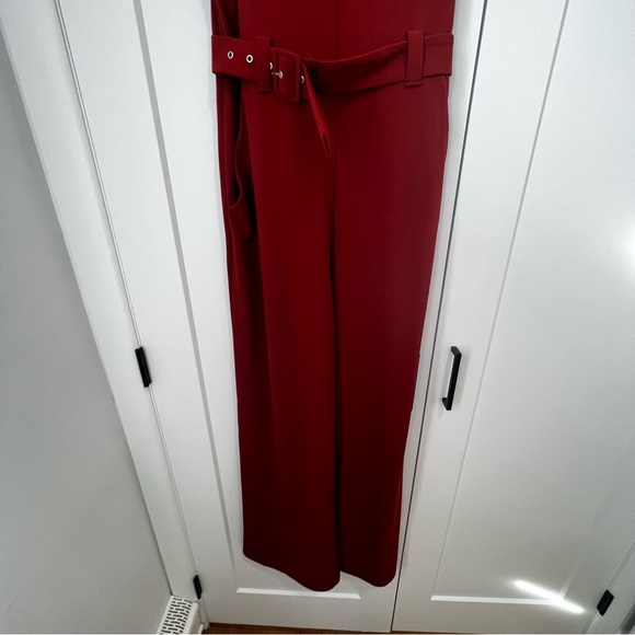 NWT Rust Color Express Belted Jumpsuit - Picture 3 of 6